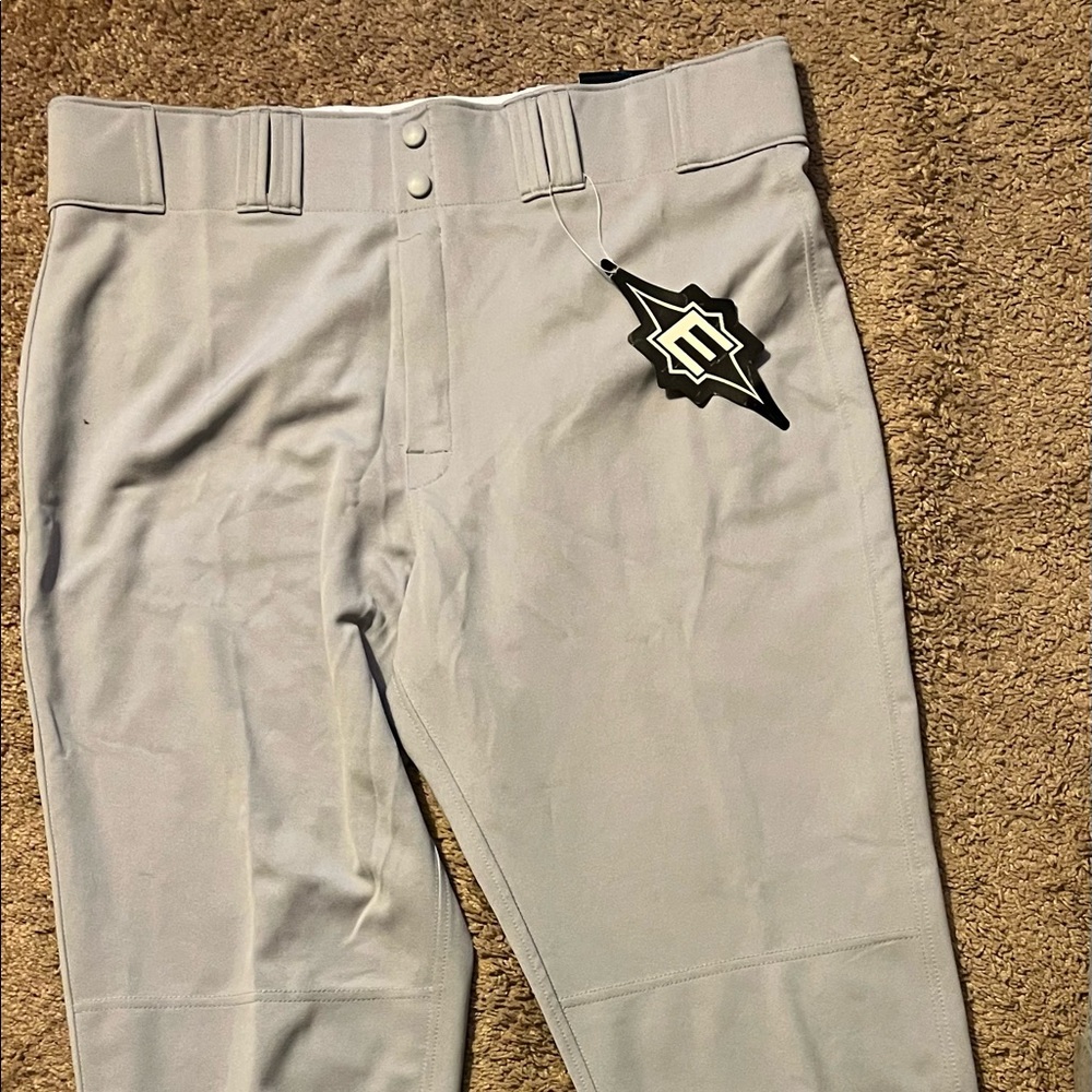 Easton men’s large baseball pants. Gray. New with tags.